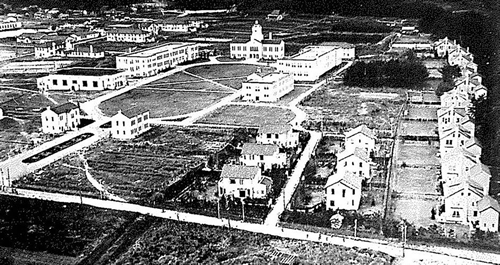 1929年開設時の西宮上ケ原キャンパス