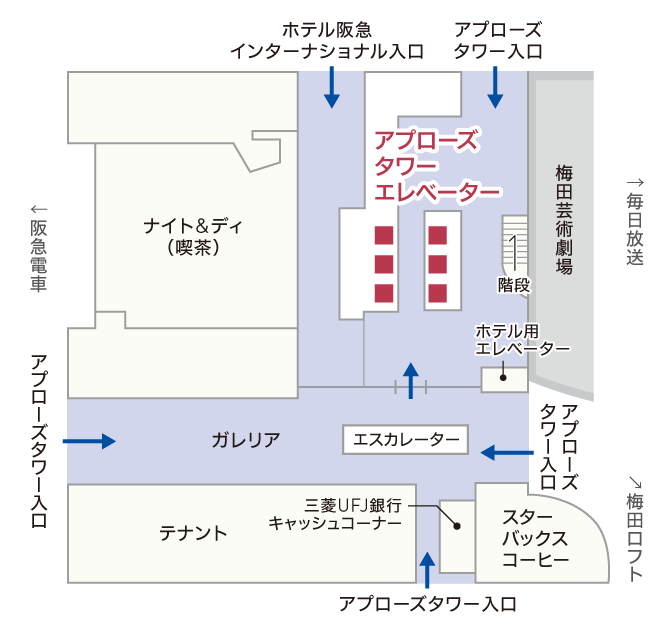 大阪梅田キャンパス　ビルフロア