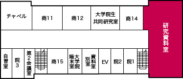 商学部本館2階見取り図