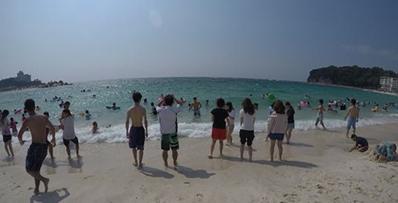 白良浜 海水浴