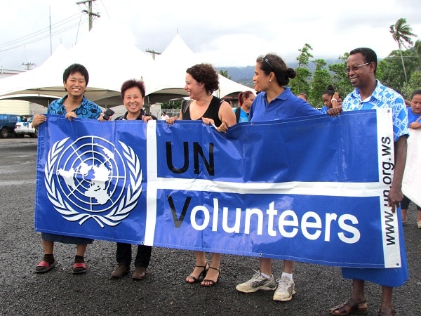 国連ユースボランティア活動の様子