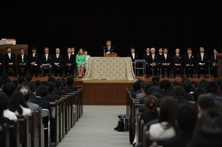 大学院入学式の様子