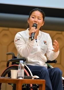 車いすテニス 女子シングルス世界ランク2位の上地結衣さん