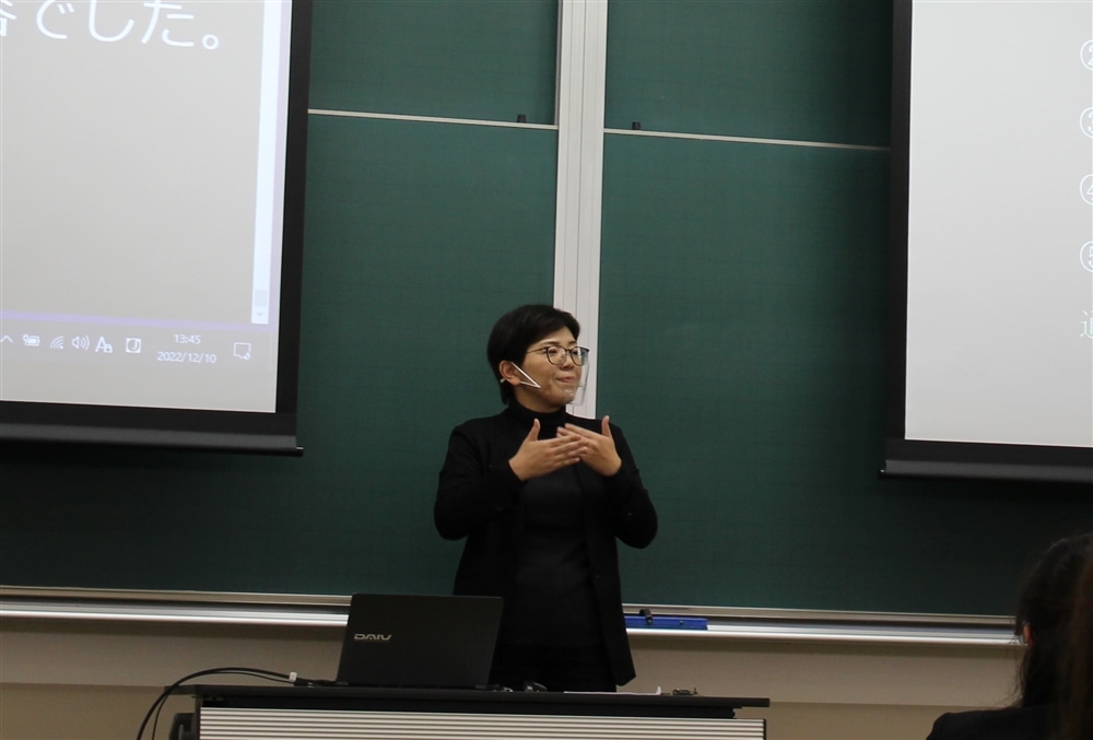 川上恵氏 ミニレクチャーの様子