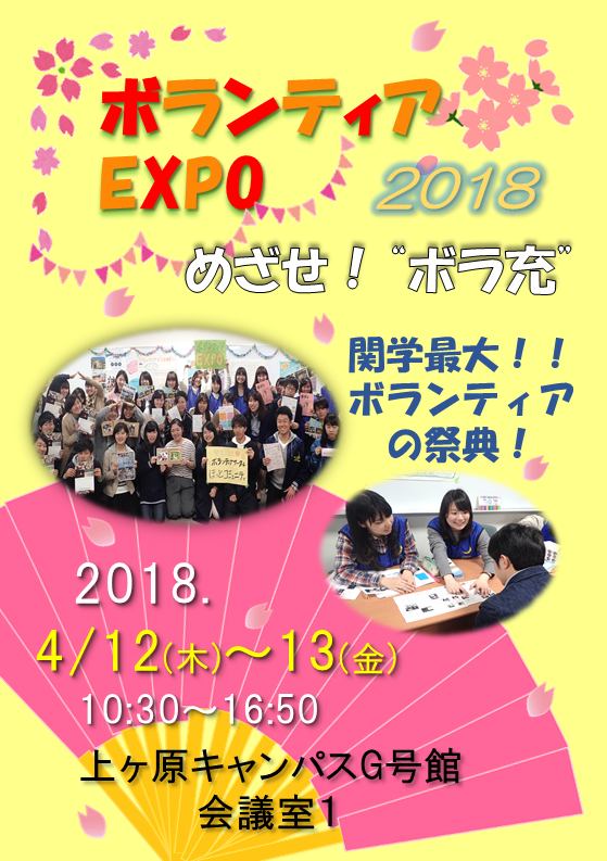 ボランティアEXPO チラシ表