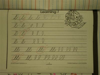 筆記体を書きましょう 関西学院初等部 Kwansei Gakuin Elementary School