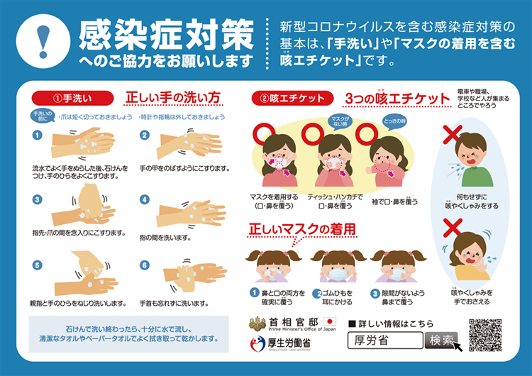 効果的な手洗い マスク うがいのしかた 関西学院大学 保健館