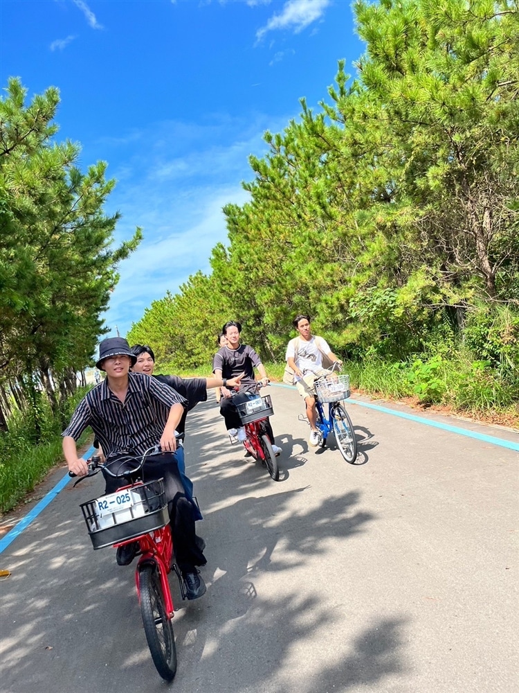 サイクリングの様子（2日目）