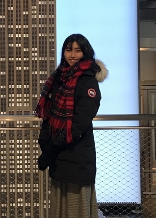 写真:今回IMFエコノミスト養成プログラムに参加した上田さん(国際学部)
