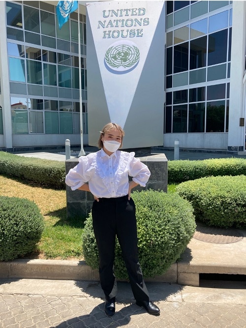 山田えみりさん/Photo: Anna Johannes/UNDP Namibia