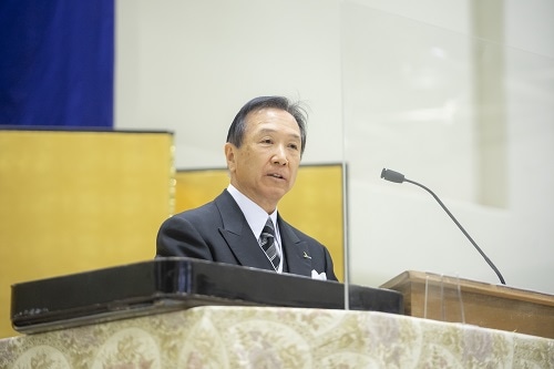 村田学長による式辞