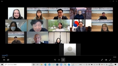 オンライン開催の様子（2022年2月18日撮影）