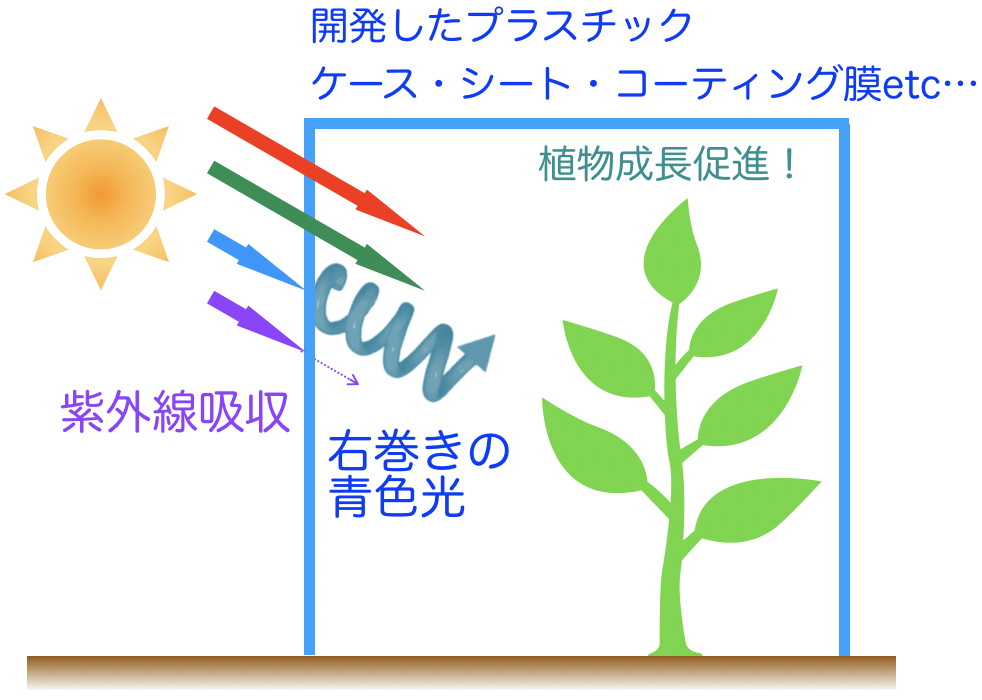 開発したプラスチックの概念図