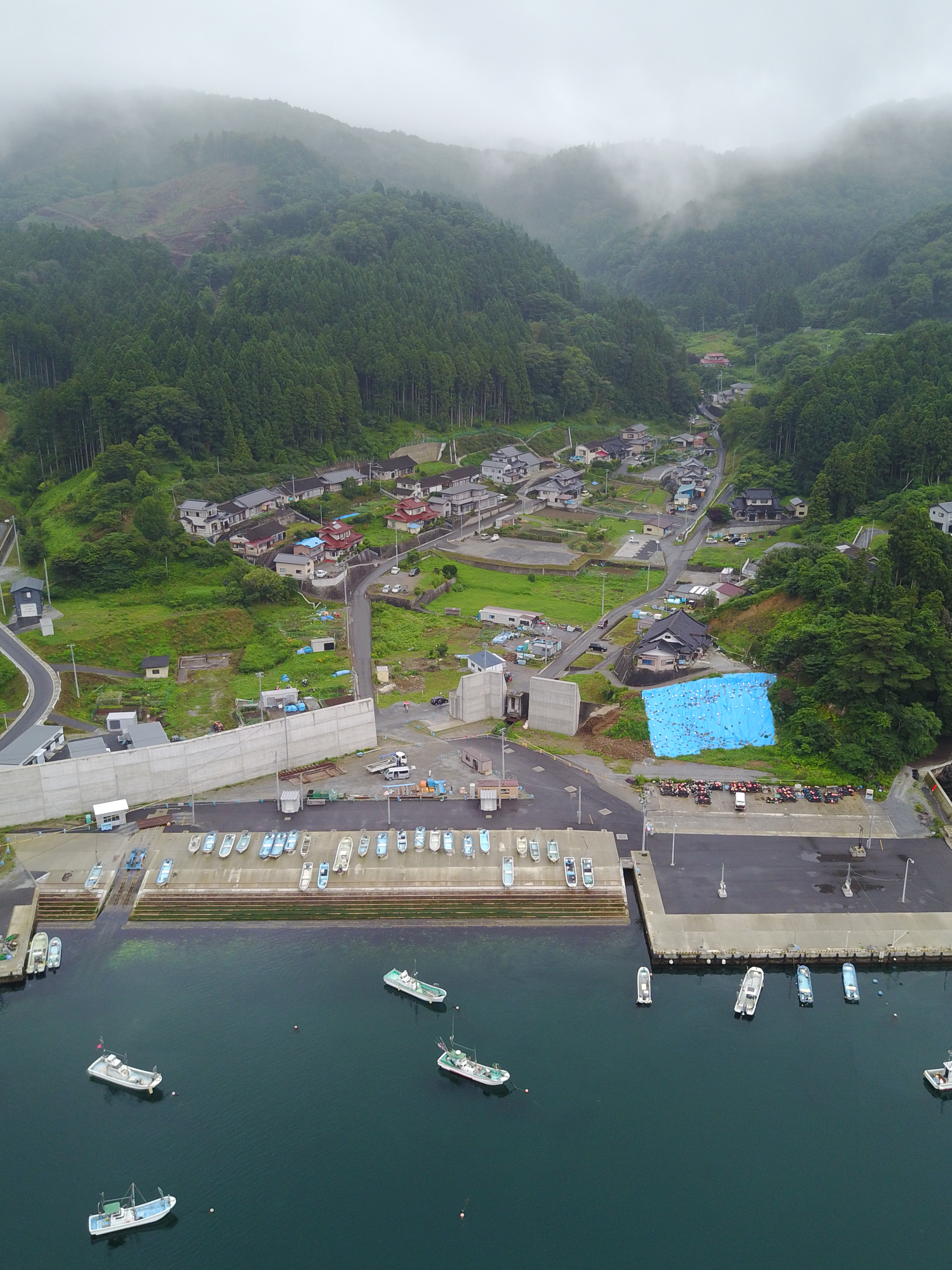 受賞著作の研究対象地である綾里地区の浜のひとつである田浜集落