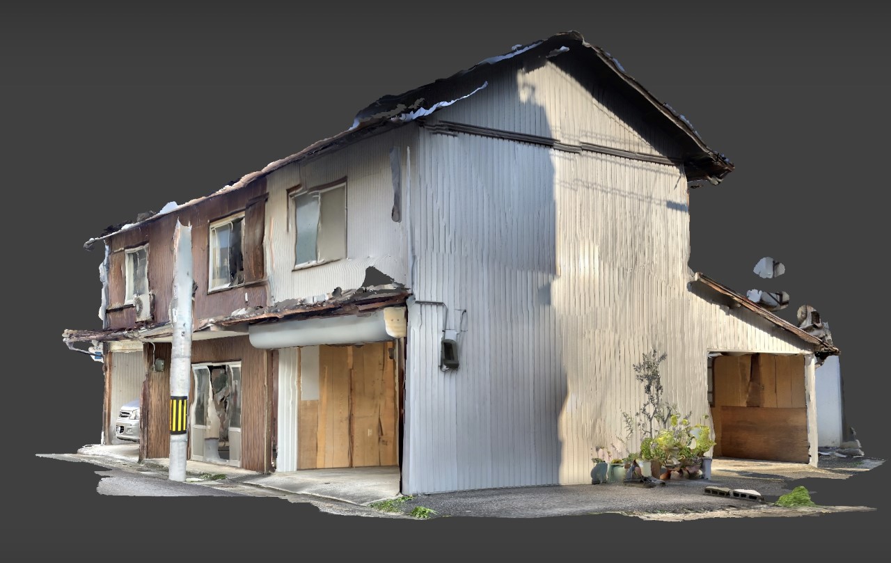 大ハルピン街当初建物の３Dスキャンデータ