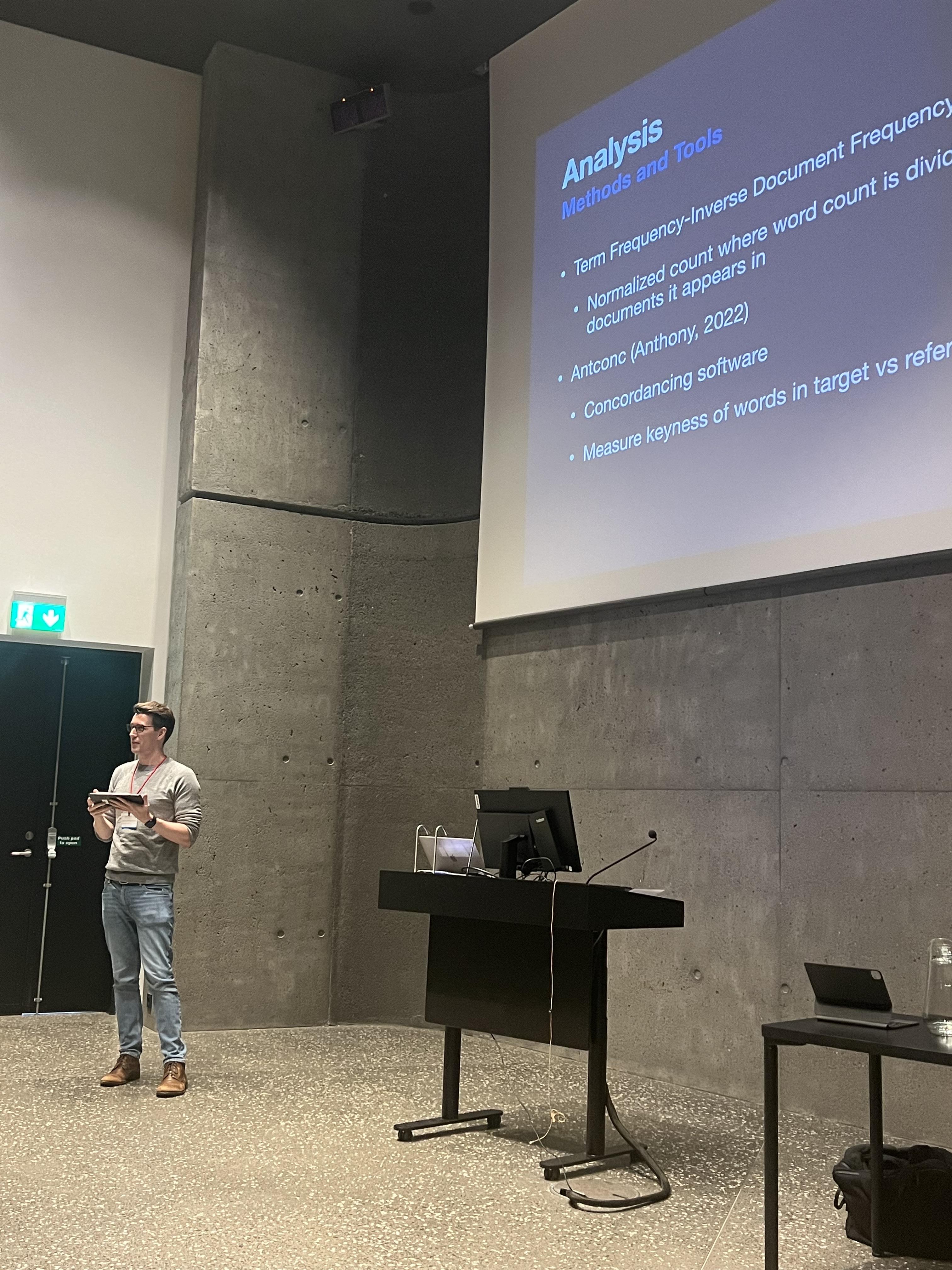 During the Presentation