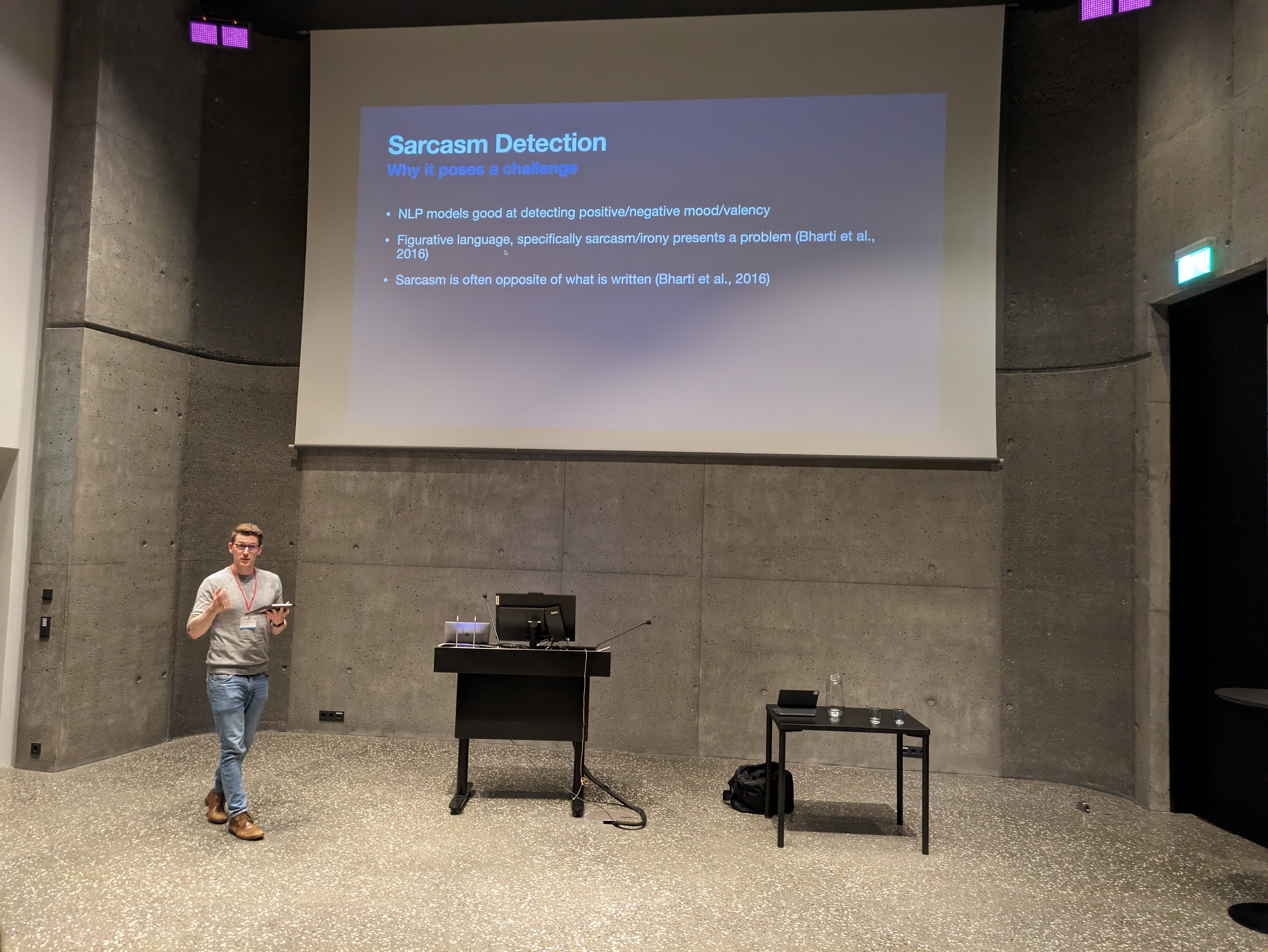 During the Presentation
